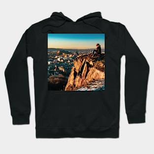 Edinburgh Girl At Sunset Hoodie